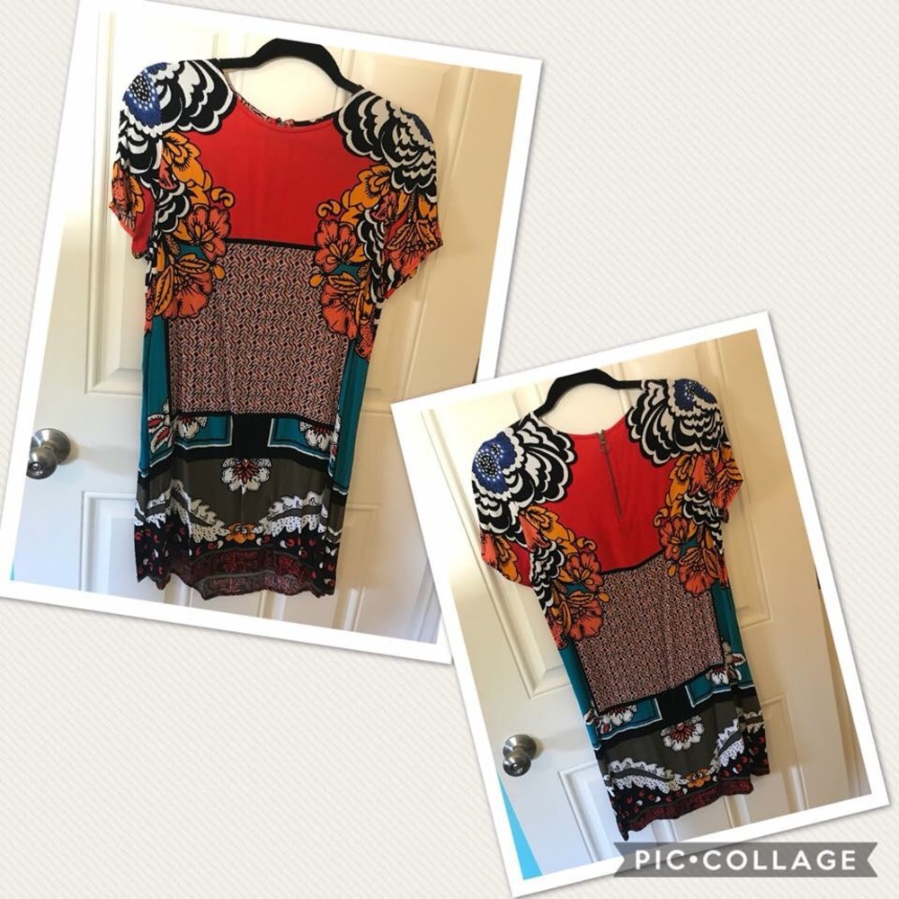 Express flower pattern dress